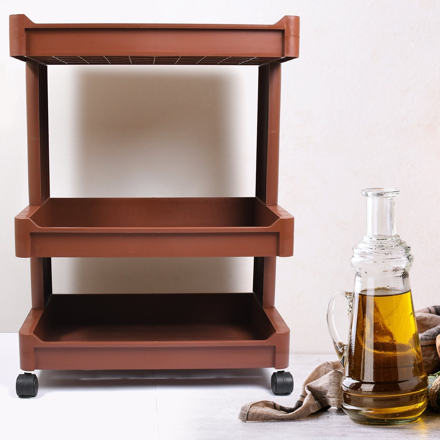Plastic bar cart for serving drinks Plastic bar cart for serving drinks